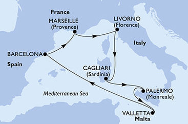 Itálie, Řecko, Izrael z Janova na lodi MSC Magnifica Itálie, Řecko, Izrael z Janova na lodi MSC Magnifica